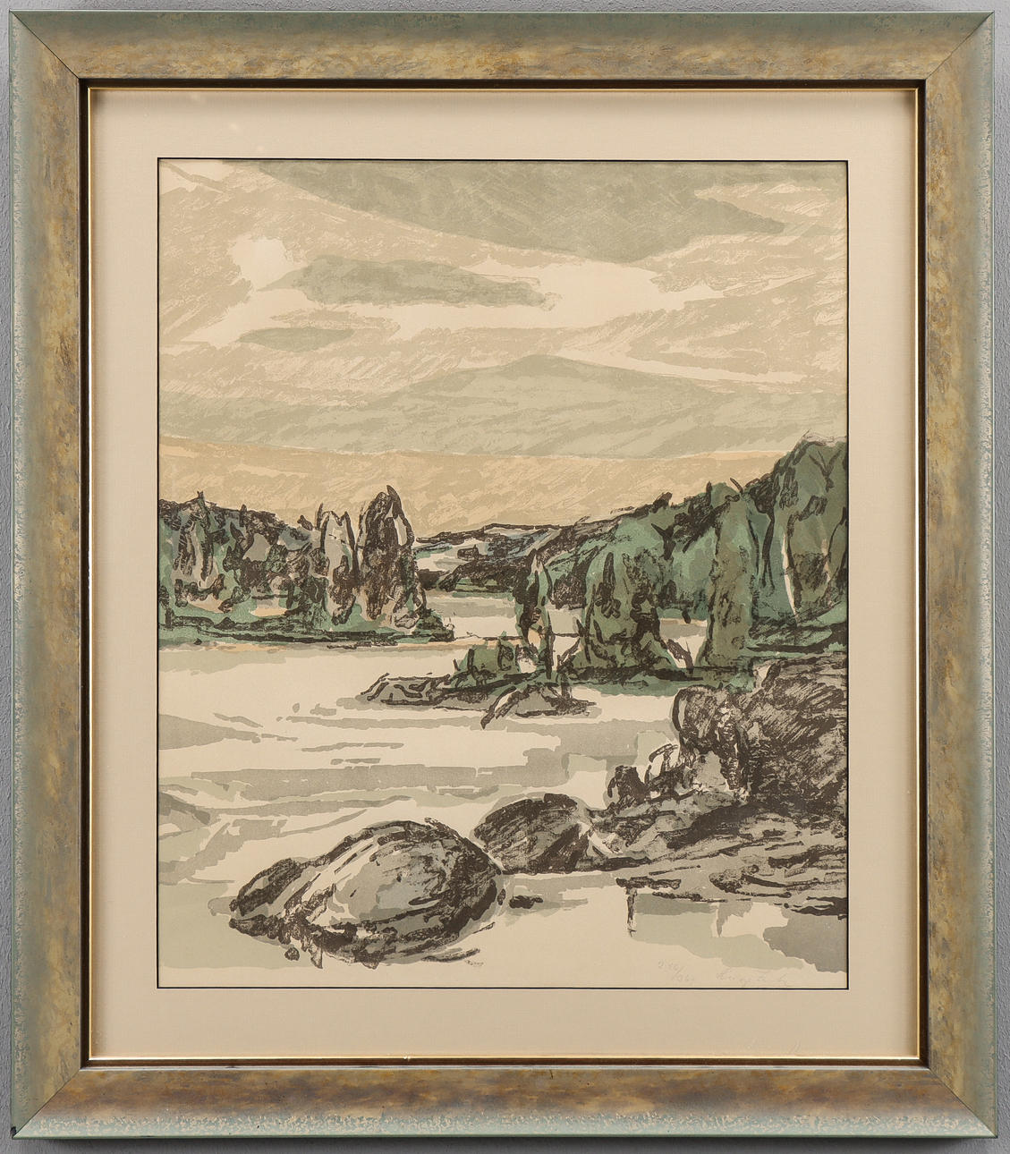 HUGO ZUHR. Lithograph 246/360, signed.