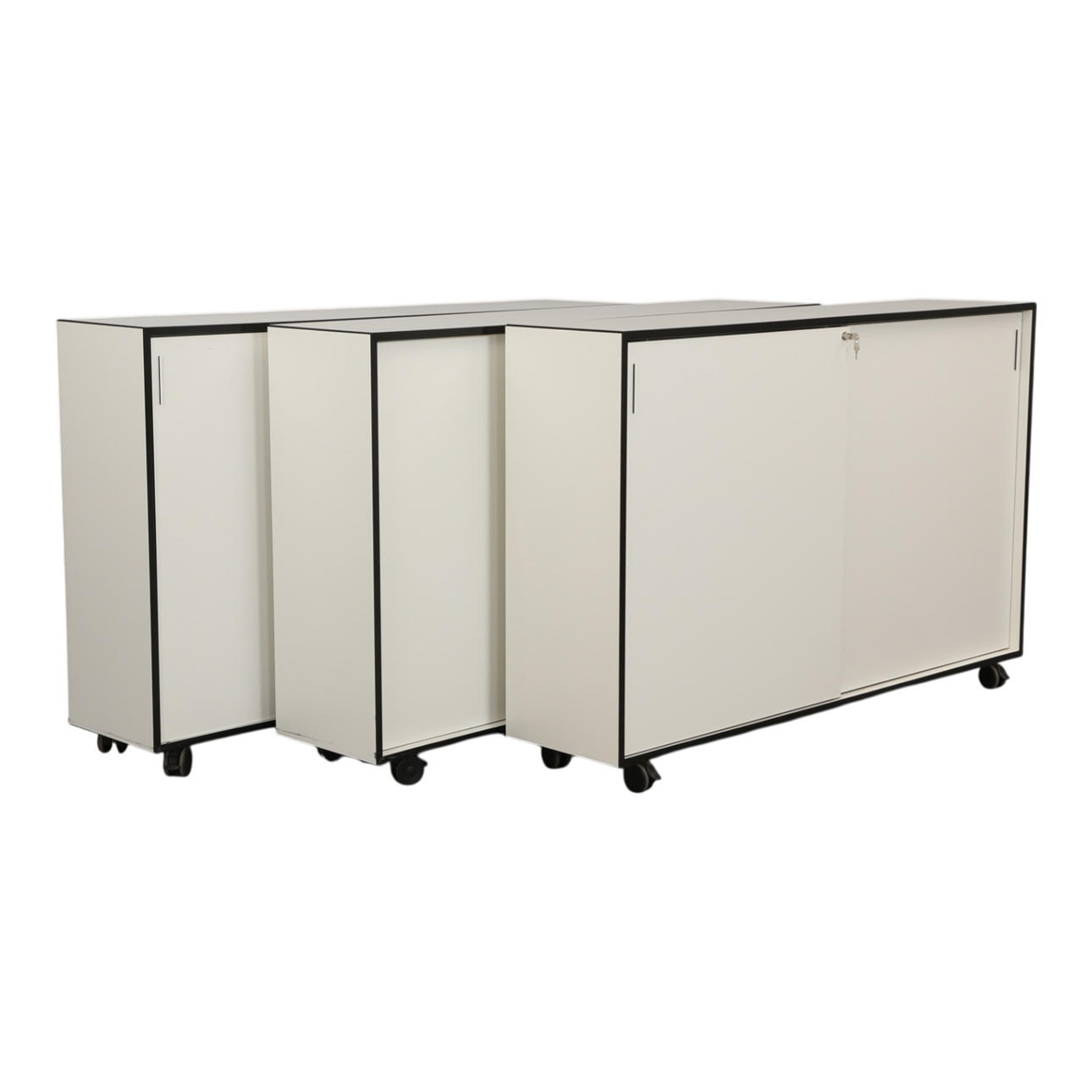 PAUSTIAN. Three Cabinets on Wheels (3).