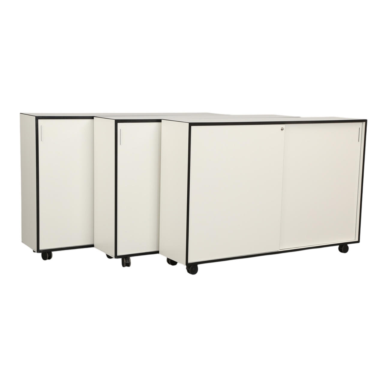PAUSTIAN. Three Cabinets on Wheels (3).