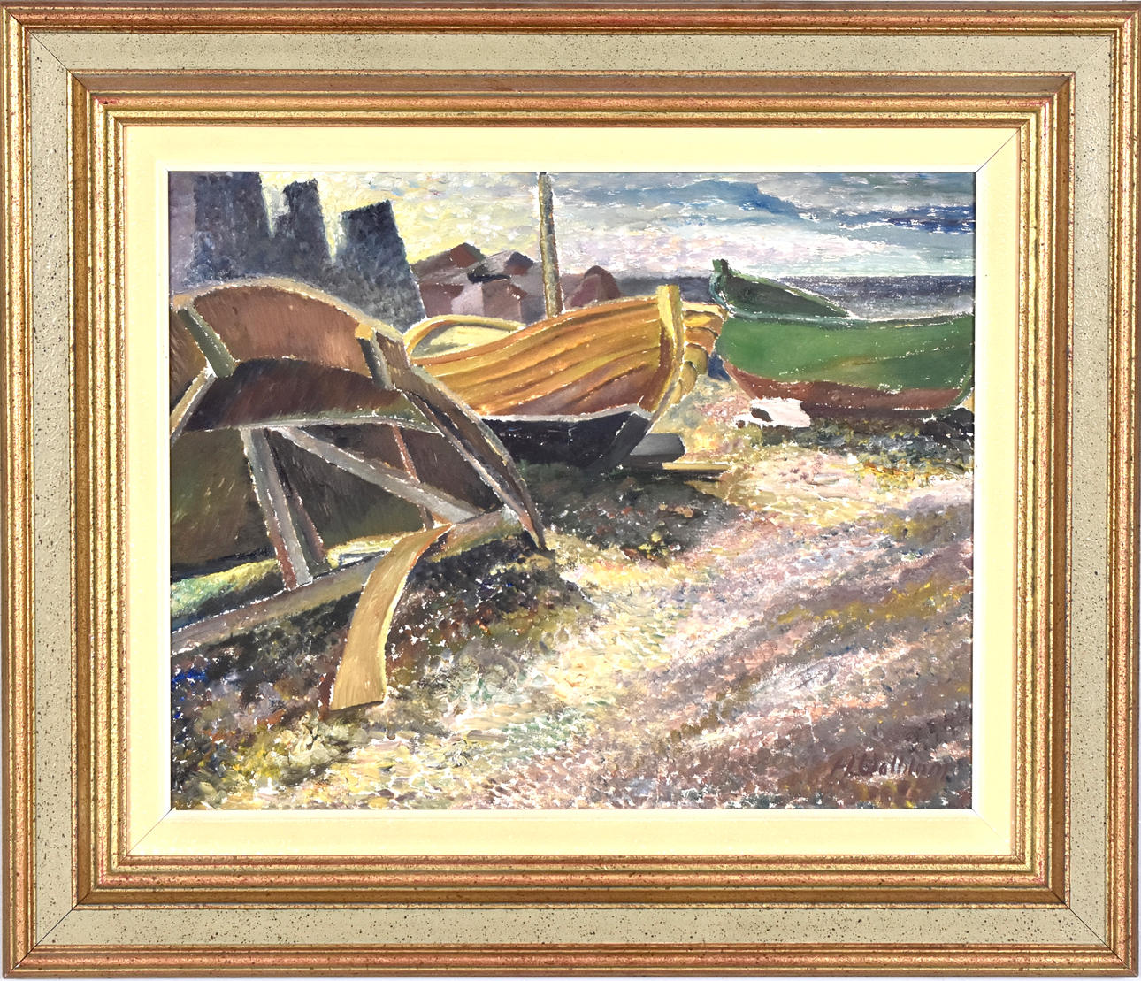 HELGE WAHLBOM. Oil on panel.