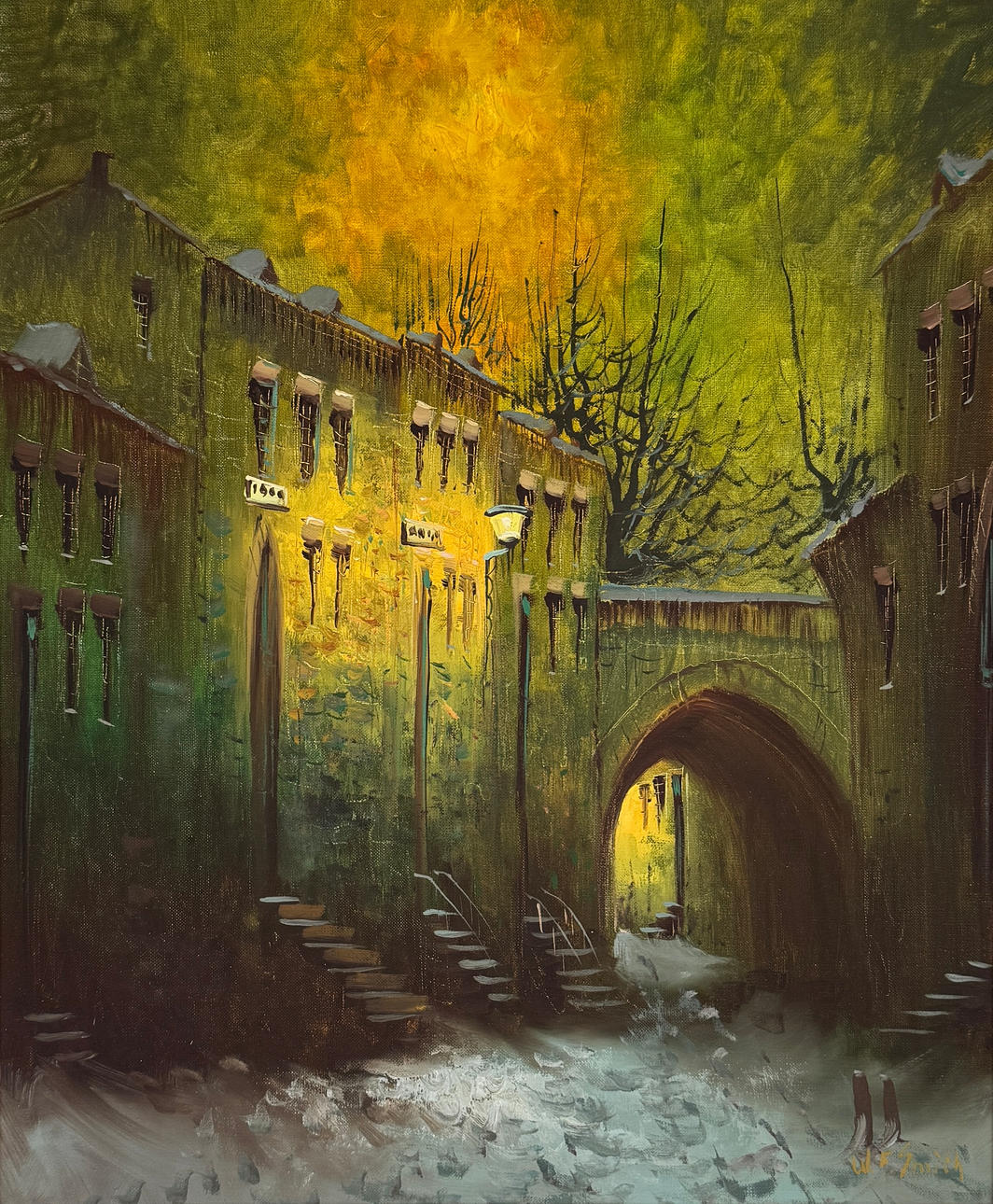 OIDENTIFIERAD KONSTNÄR. Oil on canvas, signed W.F. Smith.