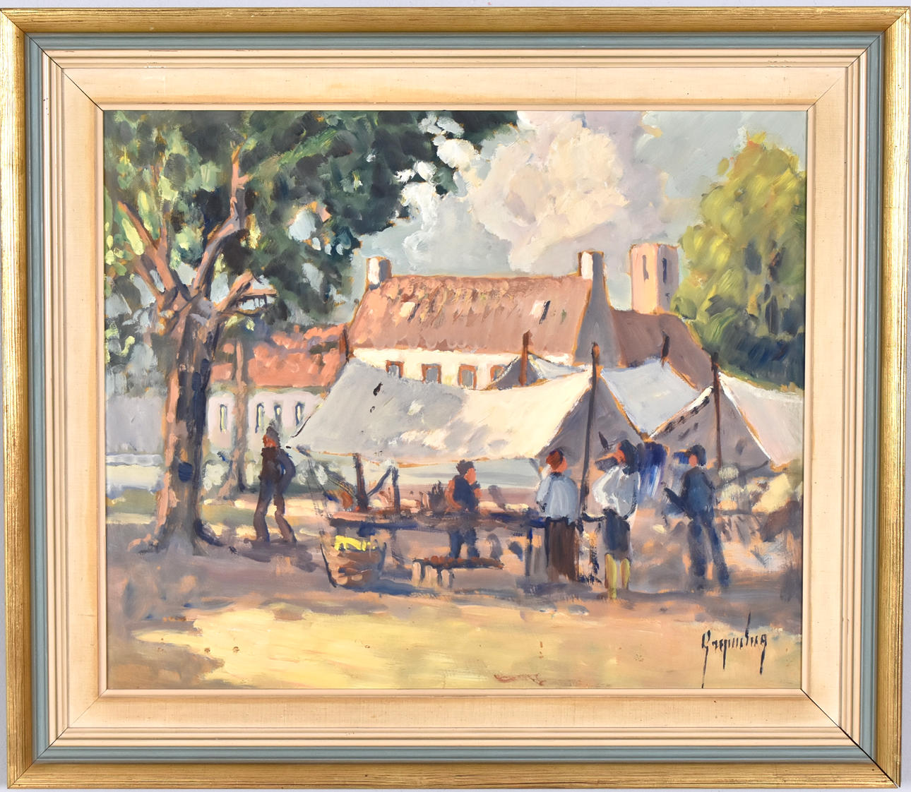 EVERT GRYNNING. Oil on panel.