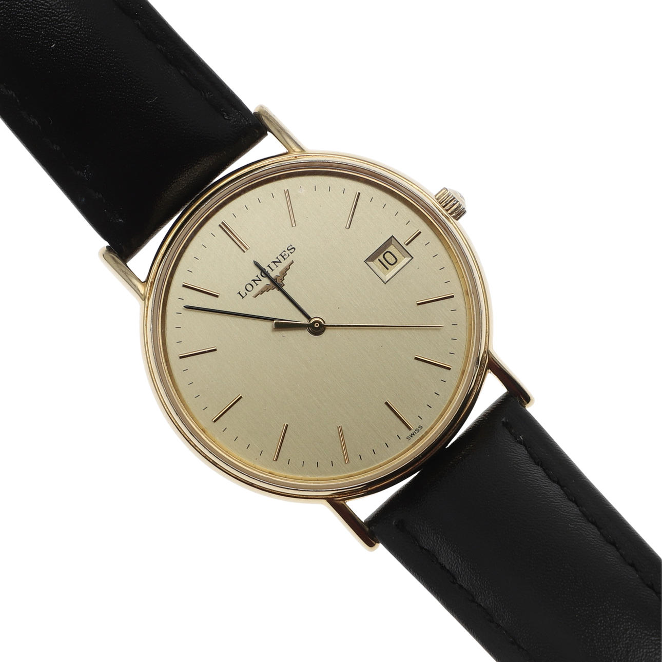 A GENTLEMANS LONGINES WRISTWATCH.