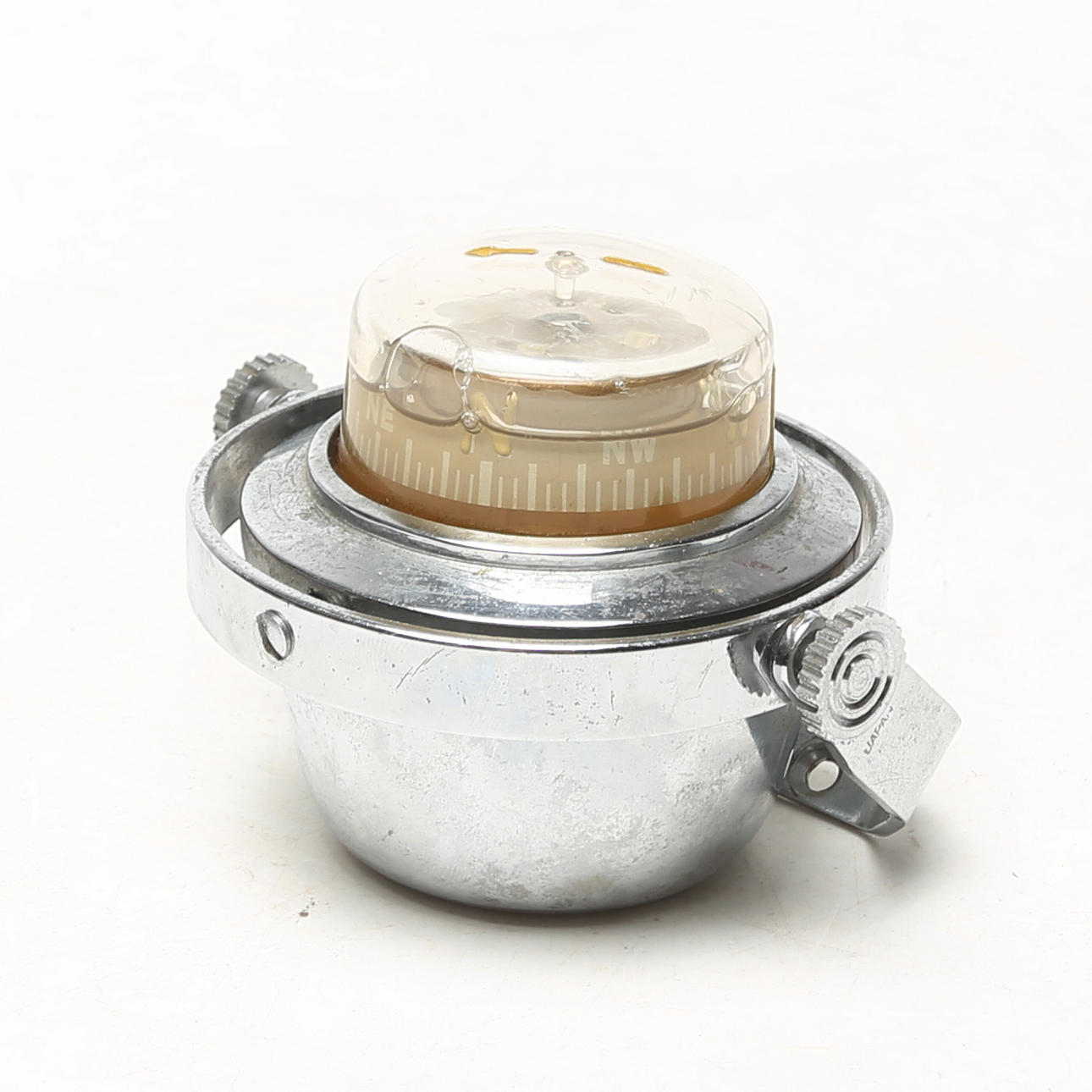 NAVIGATIONAL COMPASS, metal/glass.