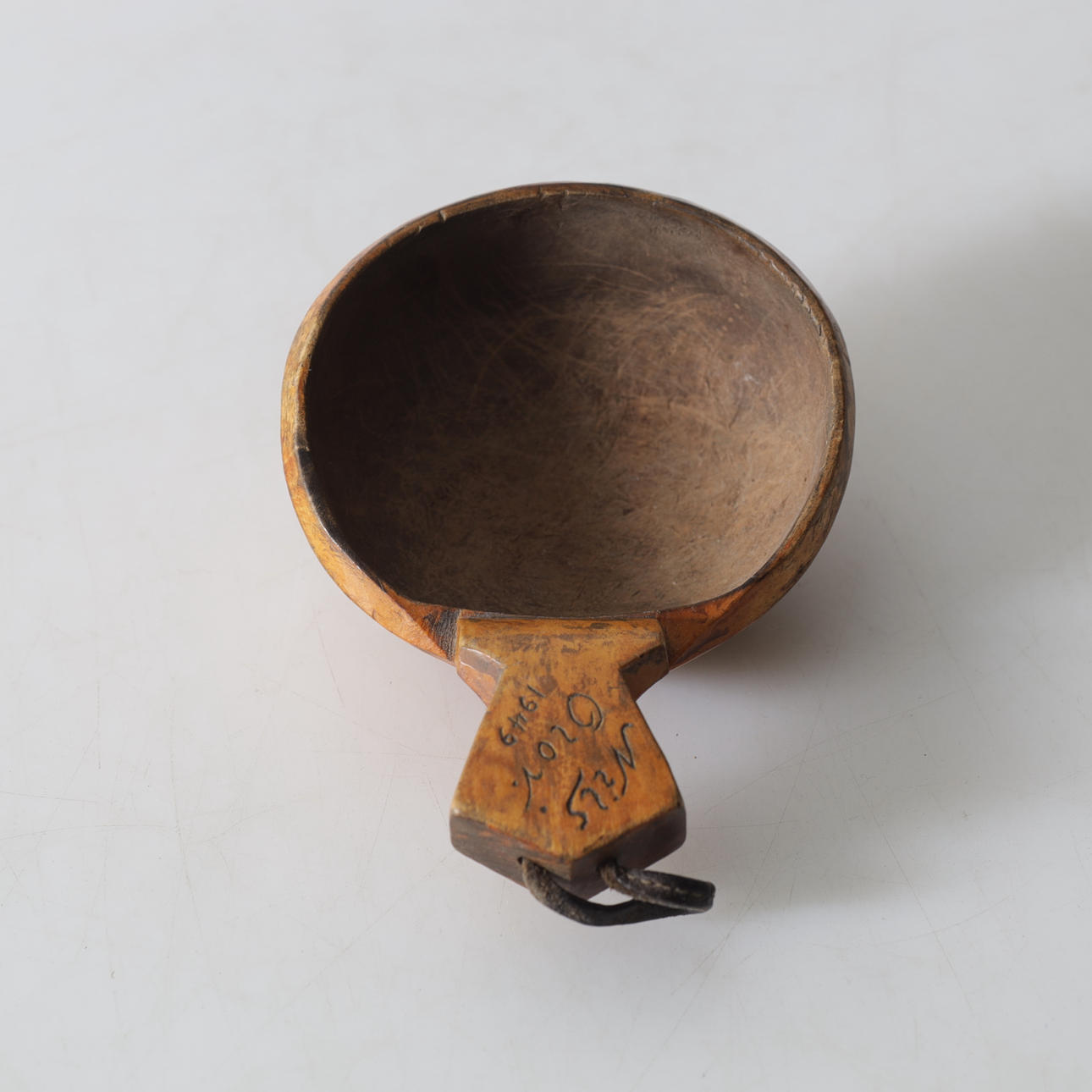 NILS OLOV. cowl, wood, signed & dated 1949.