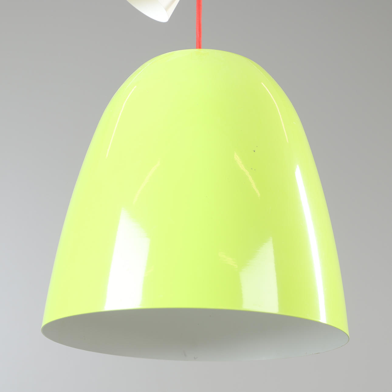 A ceiling lamp, painted metal, 2000's.