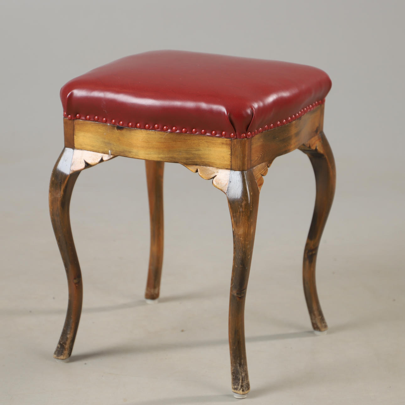 PALLET, birch and artificial leather, rococo style.