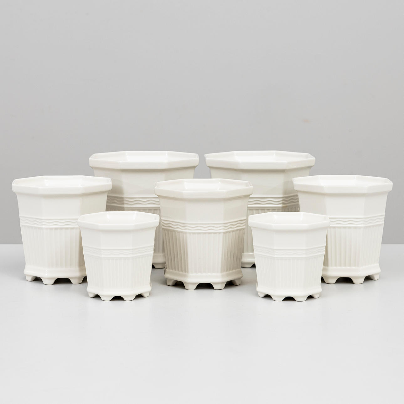OUTER PLANTS,7 pcs porcelain, Waldermarsudde, Gustavsberg.