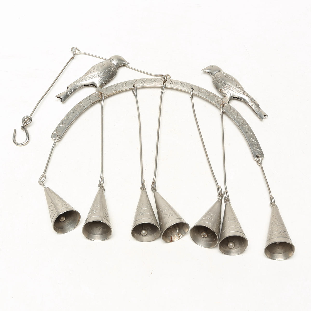 VINDSPEL, metall. fågelmotiv.