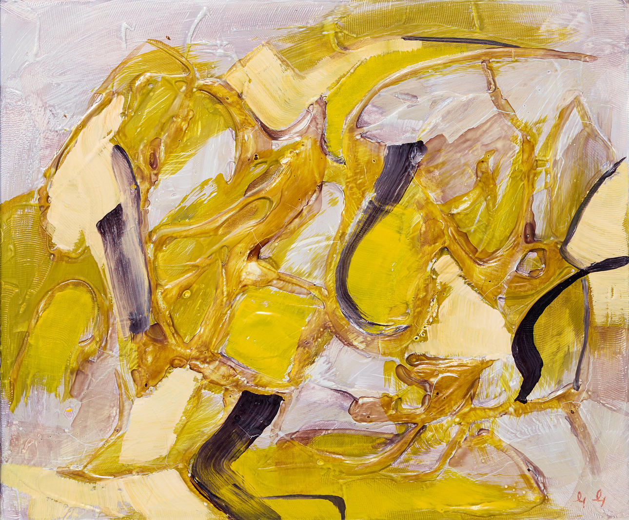 GUNNAR GUNNARSSON. Composition in yellow.