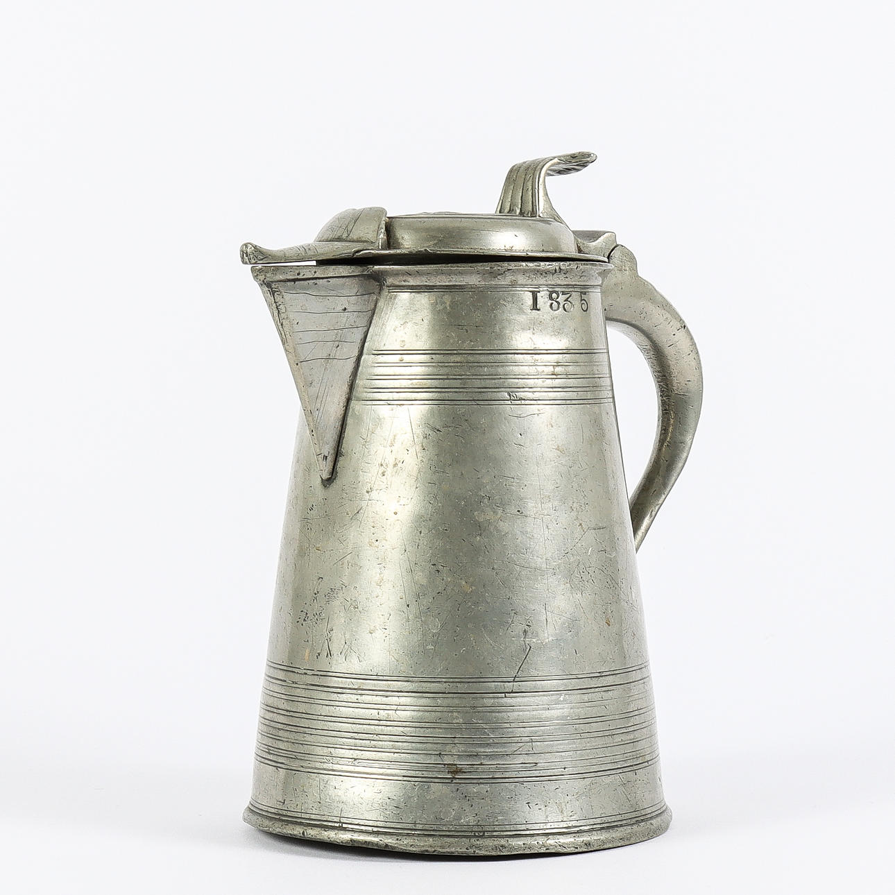 REVSTOP tenn, daterat 1835.