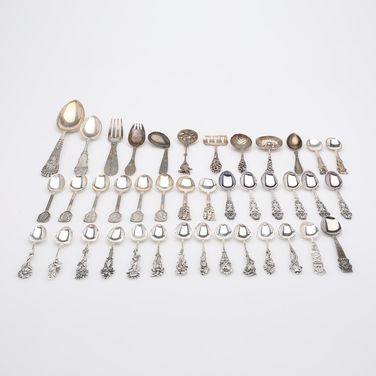 BESTICK, SILVER, DELAR, TOTAL VIKT 586 GRAM.