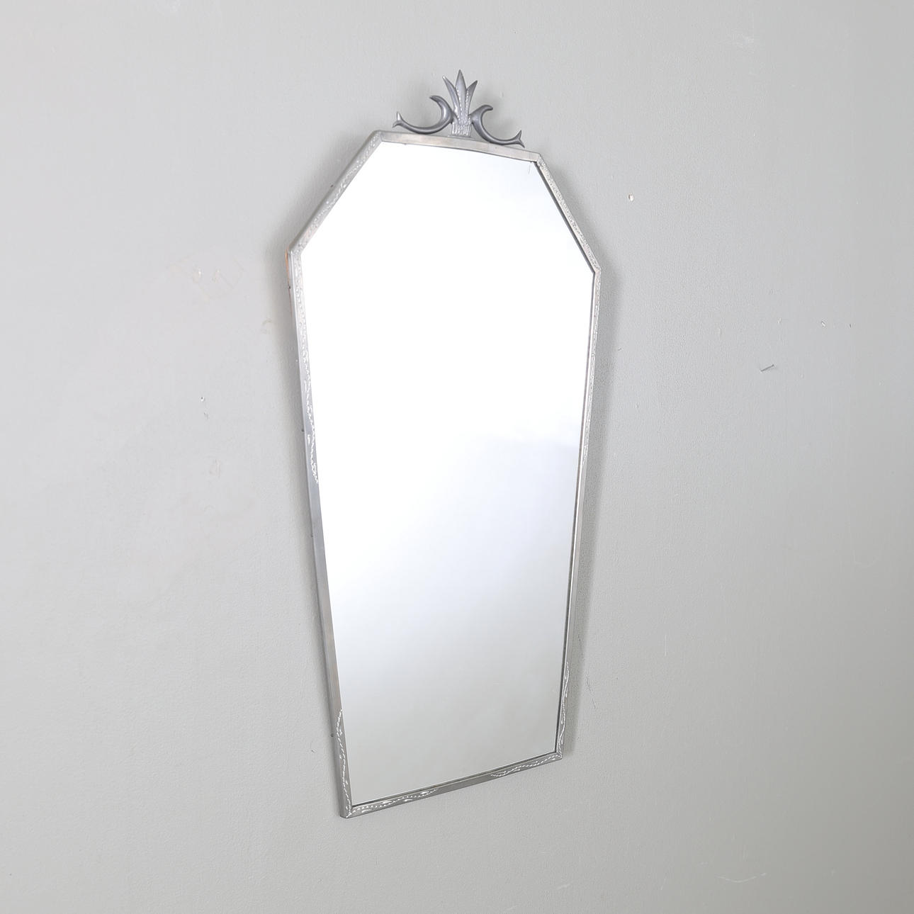 A pewter mirror, Swedish Grace, 1920s/30s.
