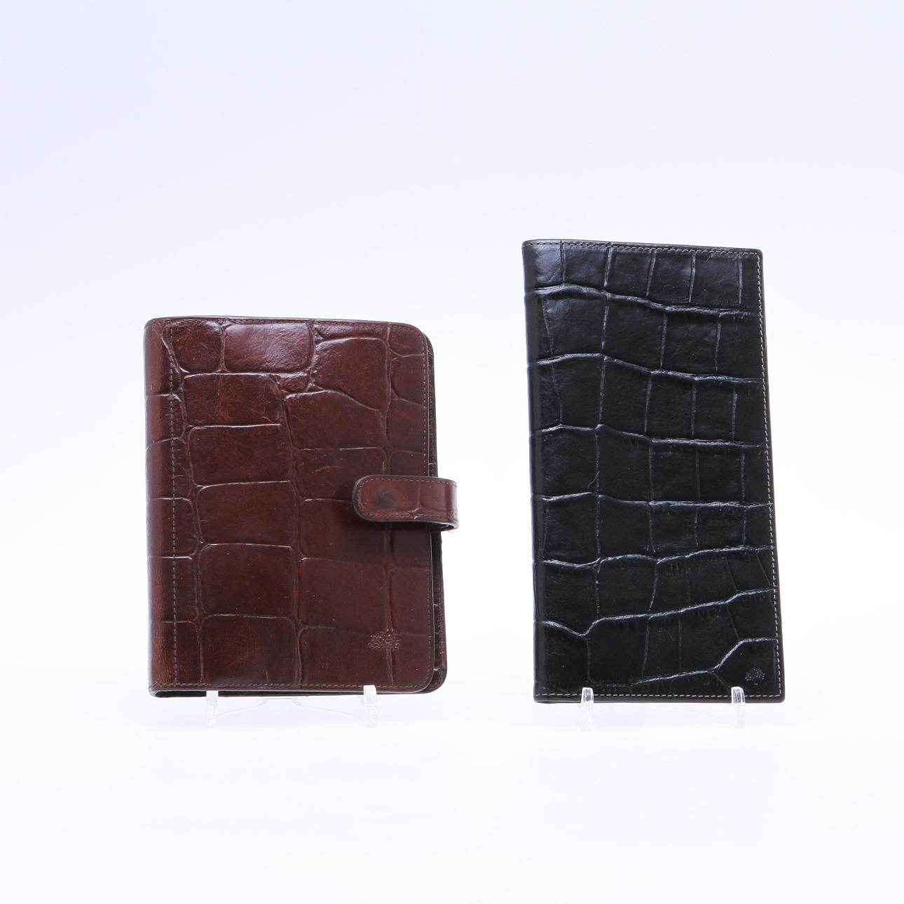 MULBERRY AGENDA samt MULBERRY RESEPLÅNBOK, skinn.