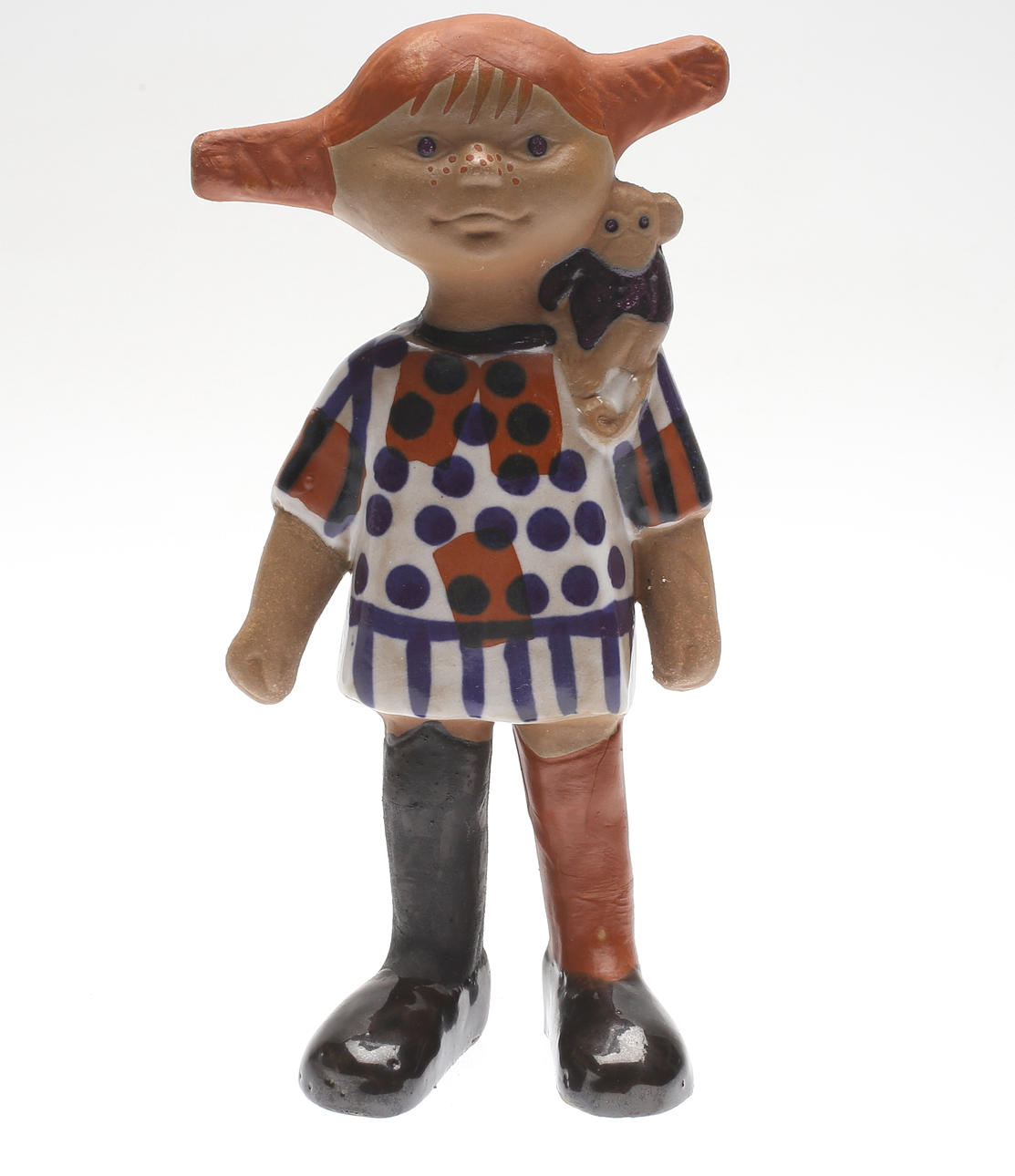 FIGURIN, stengods, "Pippi Långstrump", Lisa Larson, Gustavsberg.