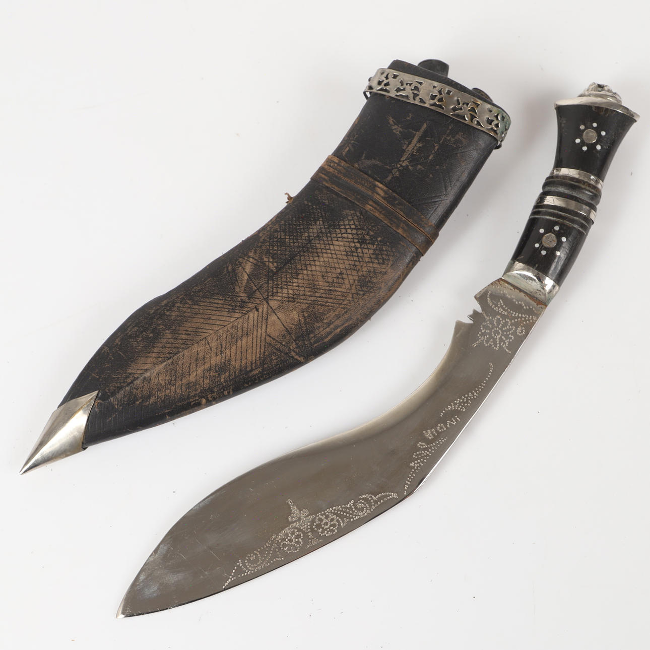 KNIV, "Kukri", Gurhka, Indien.