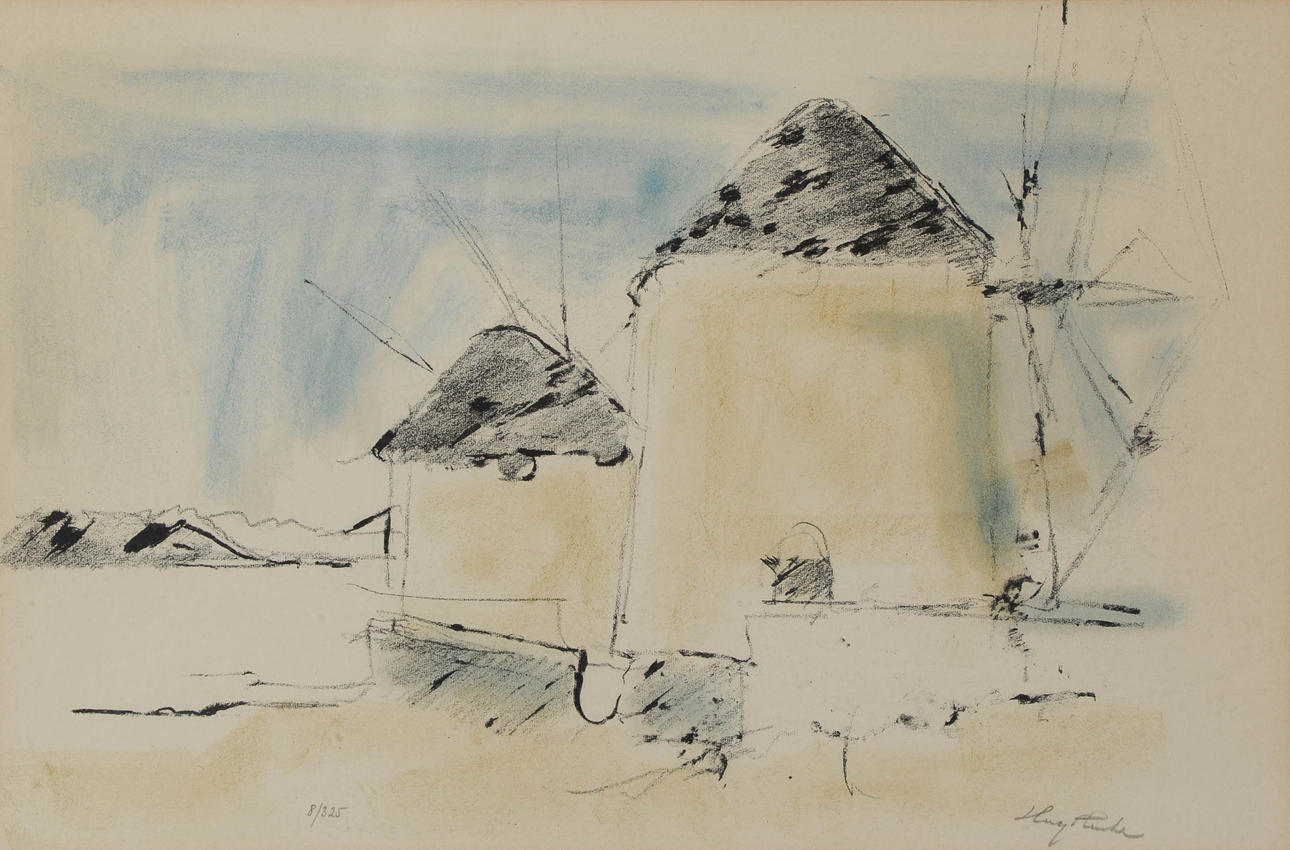 HUGO ZUHR. Lithograph, signed and numbered 8/325.