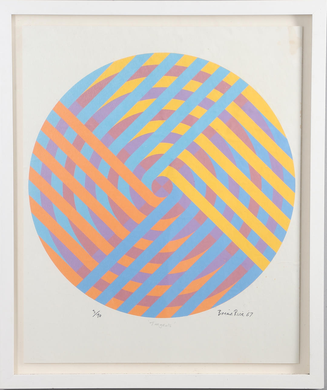 BRIAN RICE (B.1936). 'TANGENTS'.