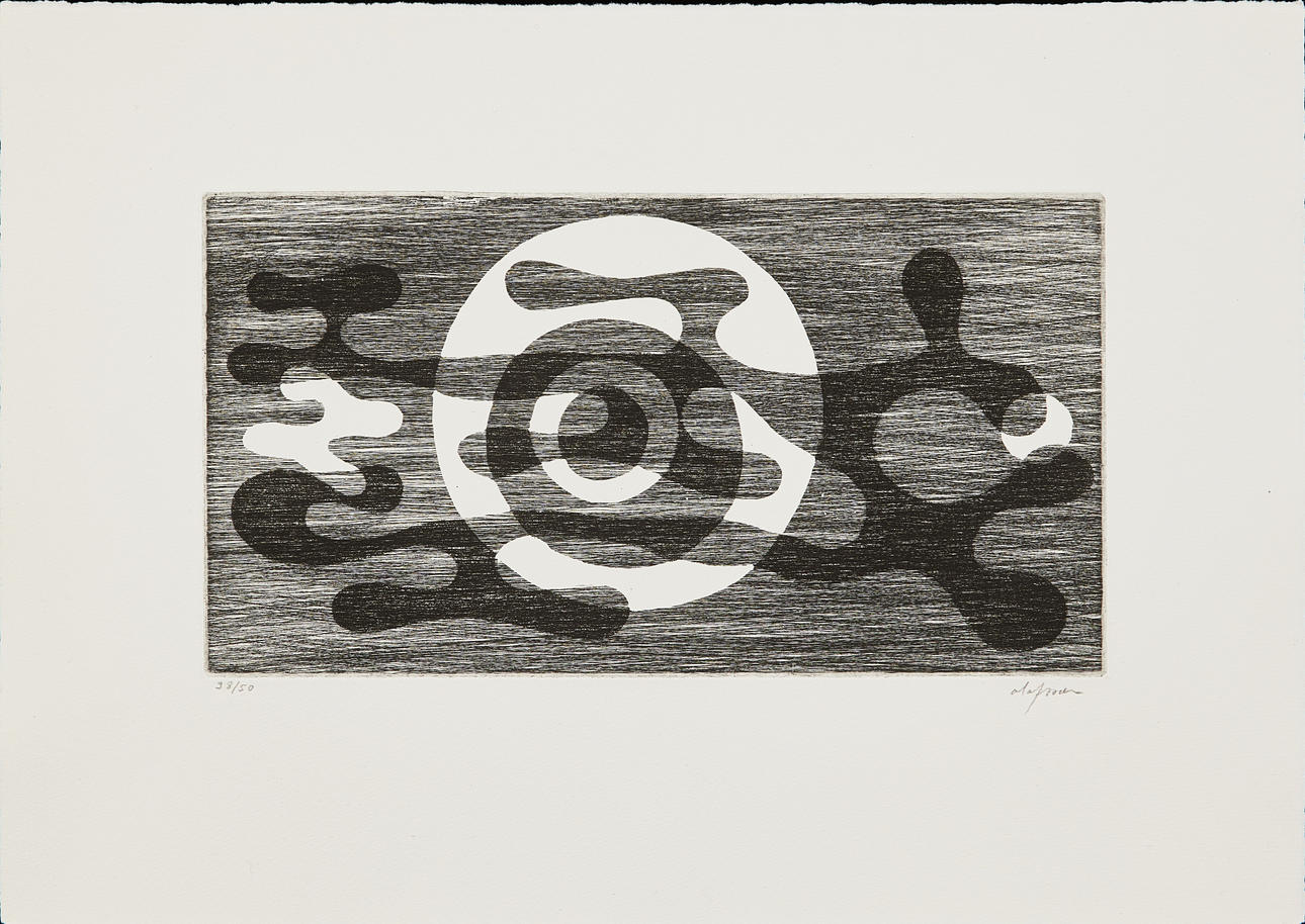 PIERRE OLOFSSON. Figurkomposition, etsning.