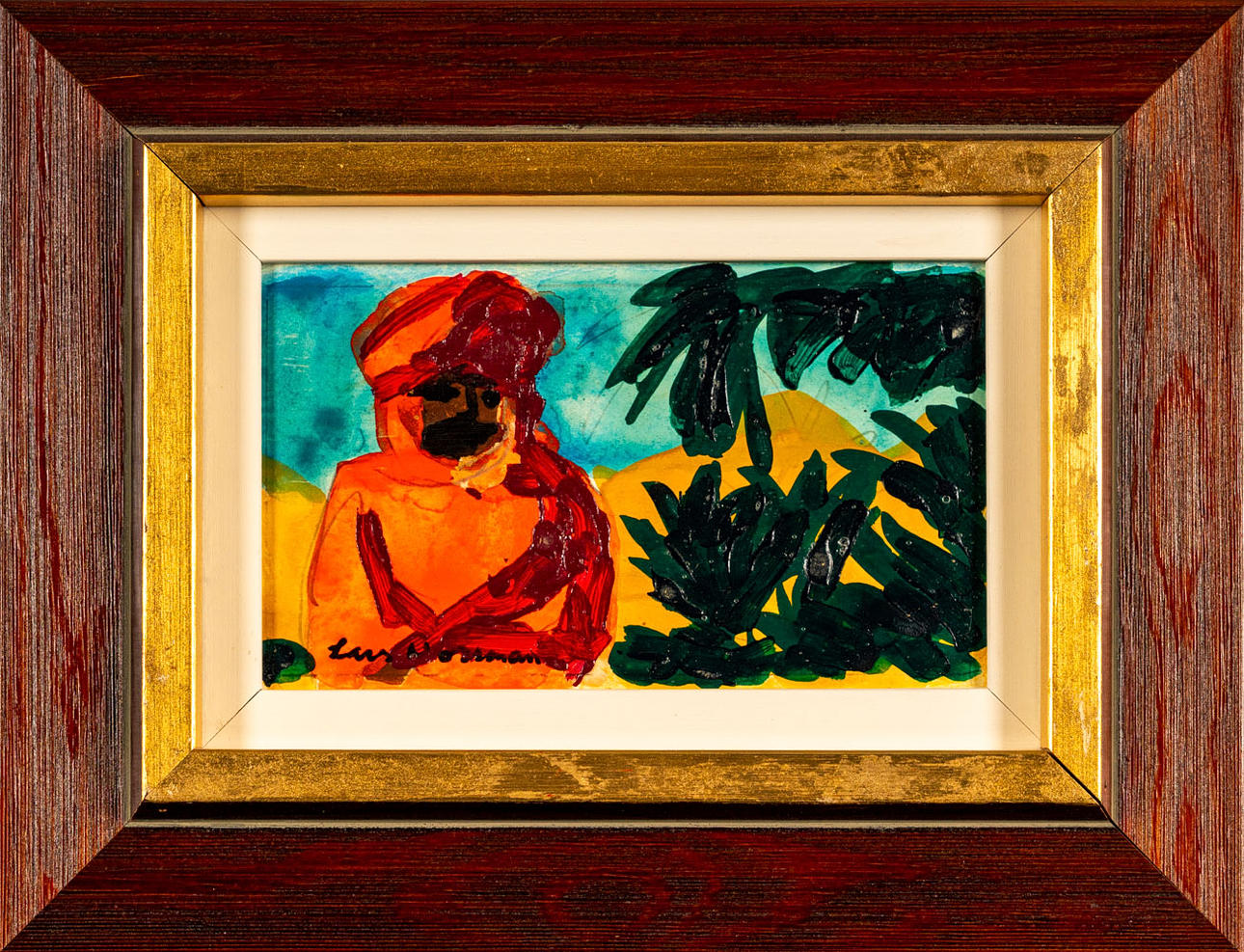 LARS NORRMAN. Oil on panel, signed.