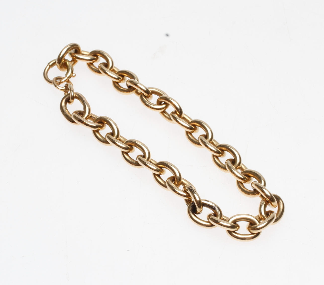 ARMBAND ANKARLÄNK, 18k guld, vikt ca 15 gr.