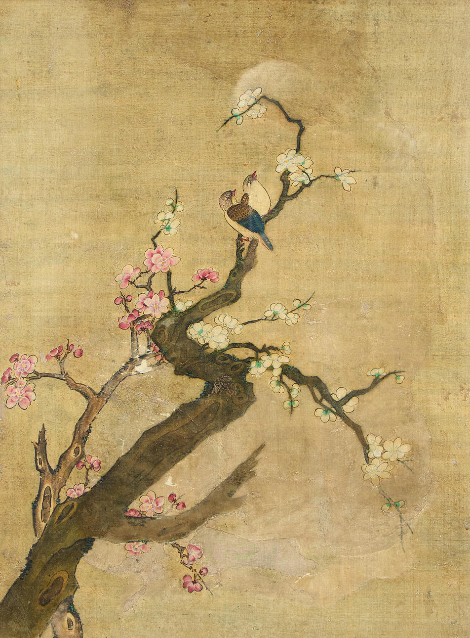 SIDENMÅLNING. Kina, 18/1900-tal.