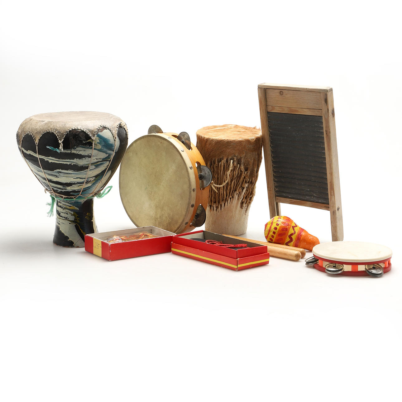 MISCELLANEOUS PERCUSSION INSTRUMENTS, 9 pcs.