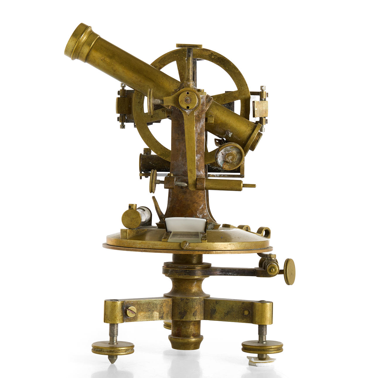 A 20th-century brass TEODOLITE.
