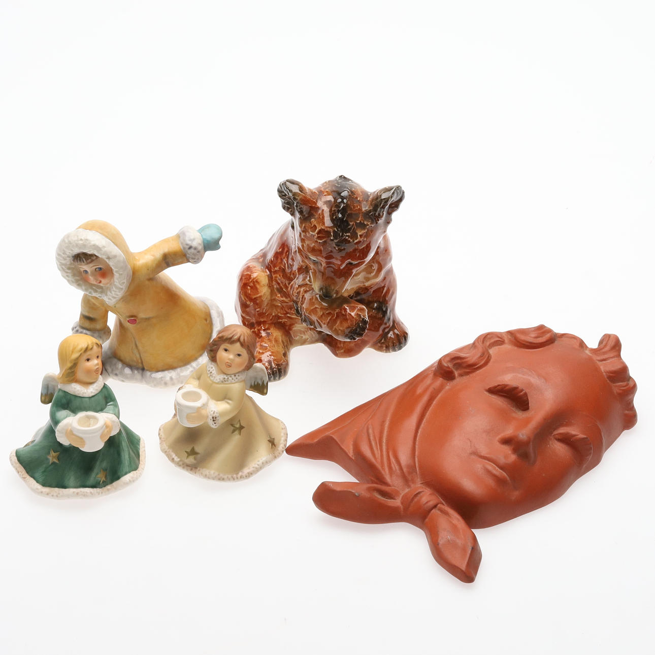 CERAMIC FIGURINES, Goebel, Germany, 5 pieces.