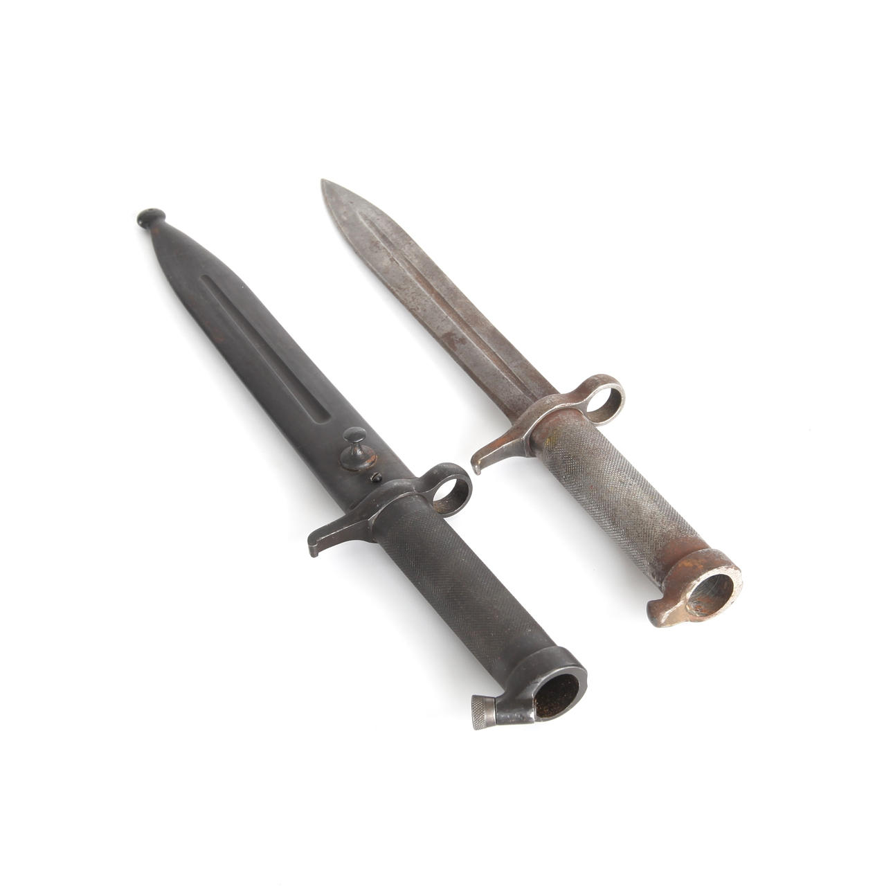 Knife bayonets, two 20th century.