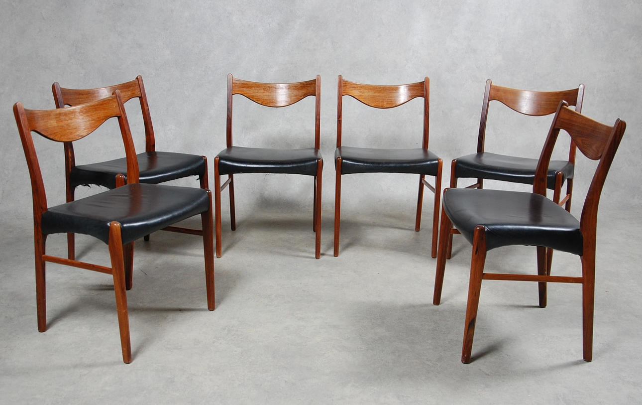 STOLAR, 6 st, Modell GS71, Glyngöre Stolefabrik.