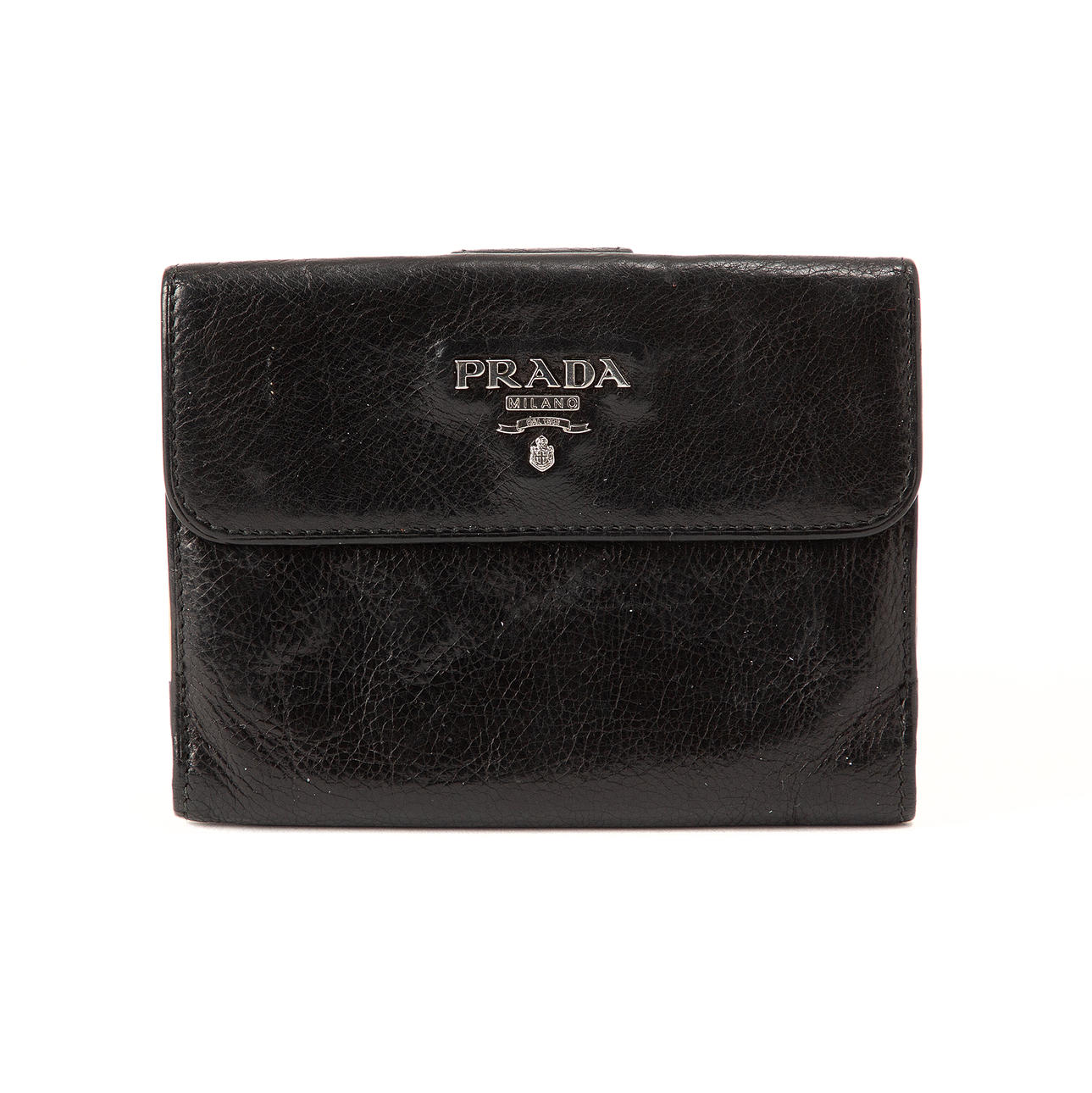 PRADA. Wallet, leather.
