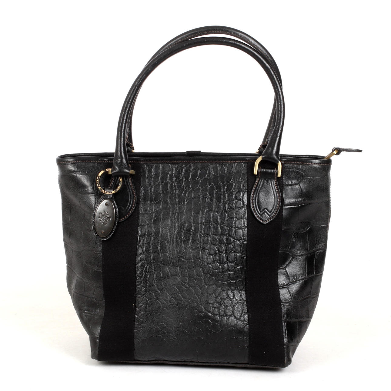 HANDVÄSKA, "Hellier", Darwin-läder, Mulberry, England.