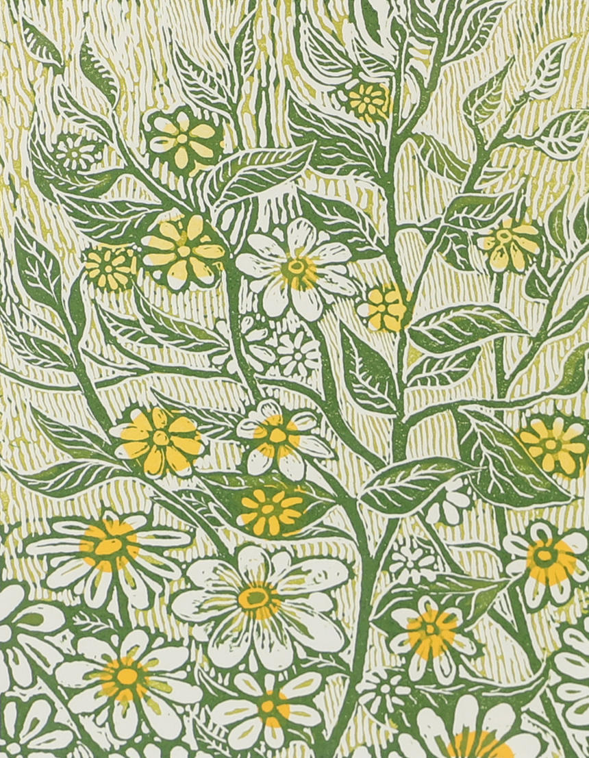 EKE BJERÉN. Blomster, lithograph in colours, signed E. Bjerén -88.