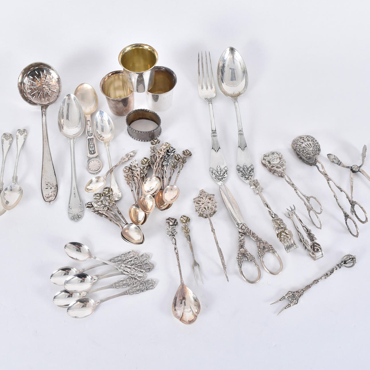 PARTI SILVER, cutlery, cups etc.