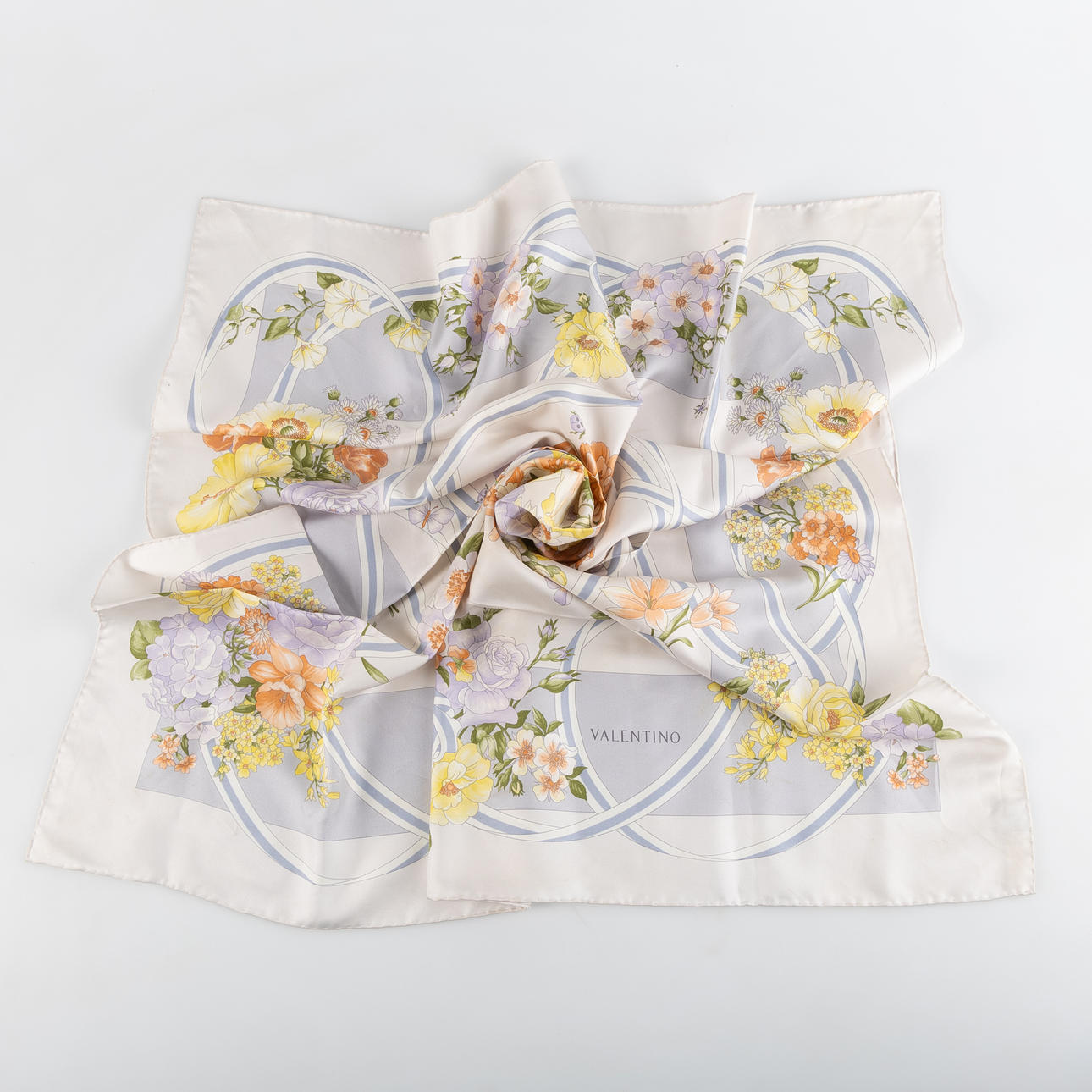 VALENTINO, silk scarf.