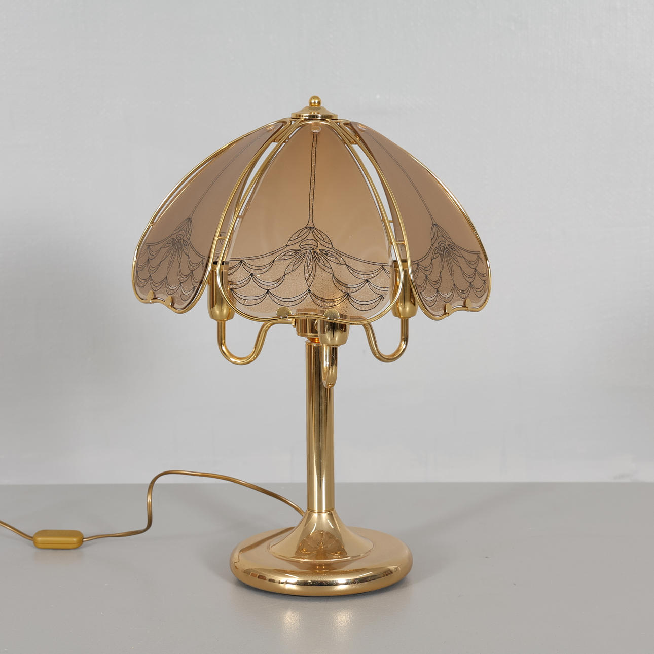 TABLE LAMP glass/metal.