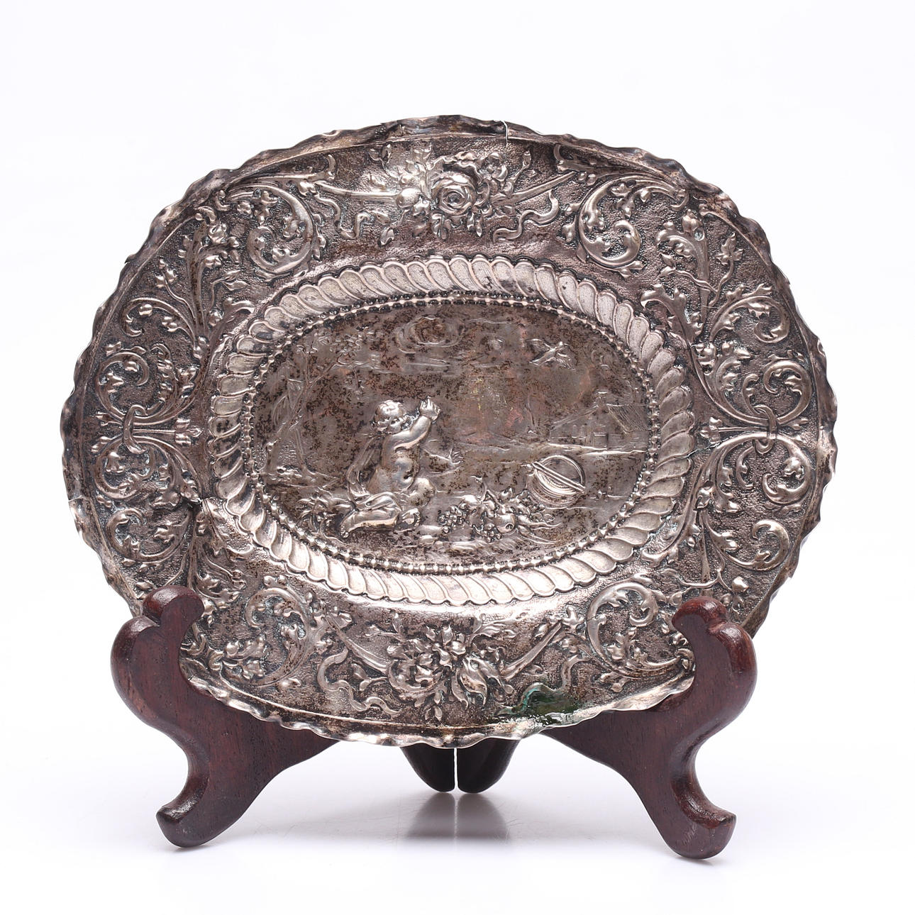 PRESENTERFAT, silver, tidigt 1700-tal.