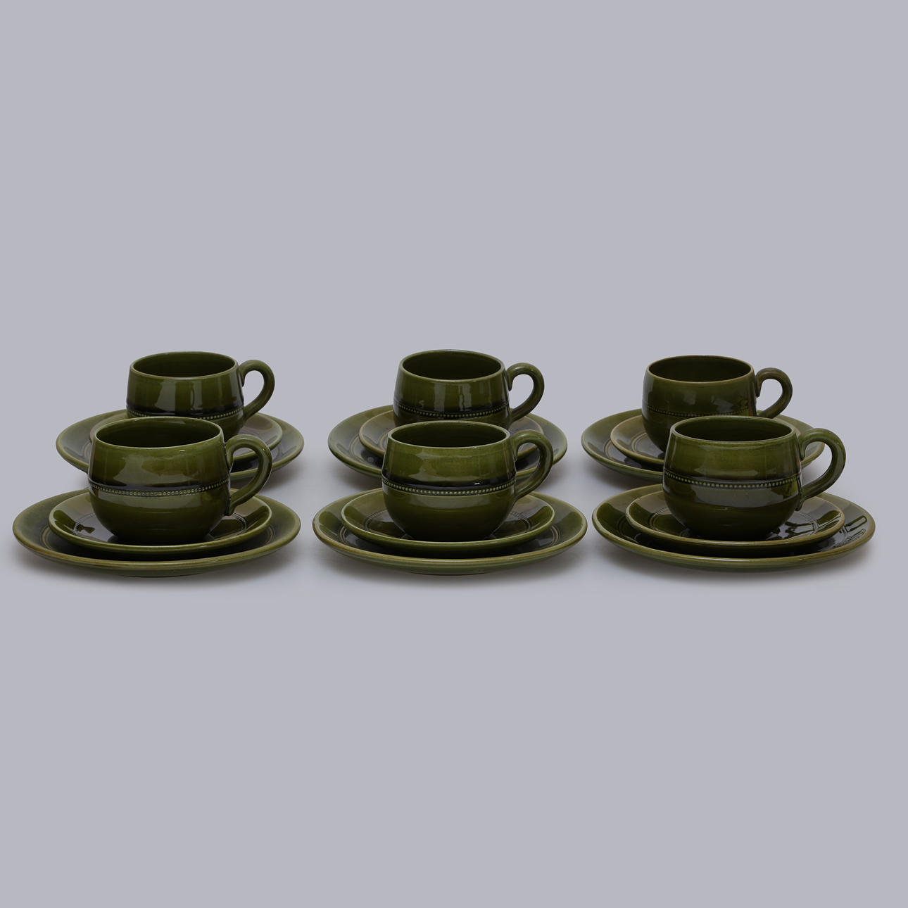 COFFEE SET, OLD HÖGANÄS, 25 PIECES.