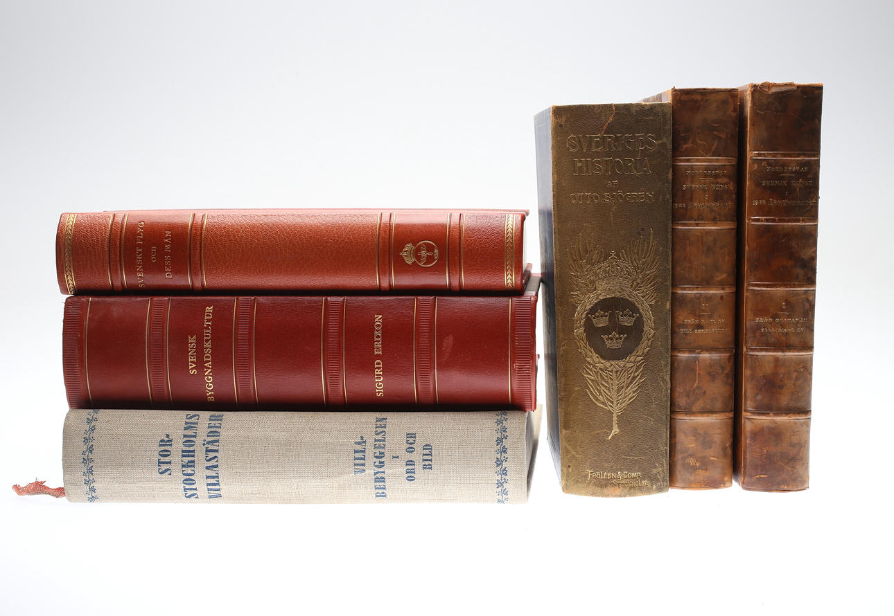 HISTORISK LITTERATUR, 6 st, 1900-tal.