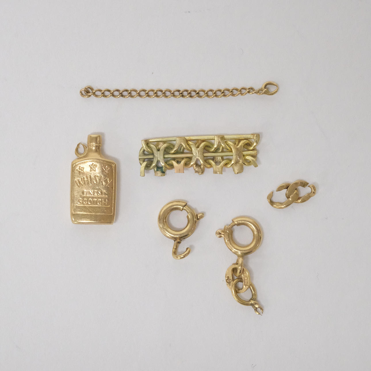 GULDDELAR, 14- OCH 18K GULD.