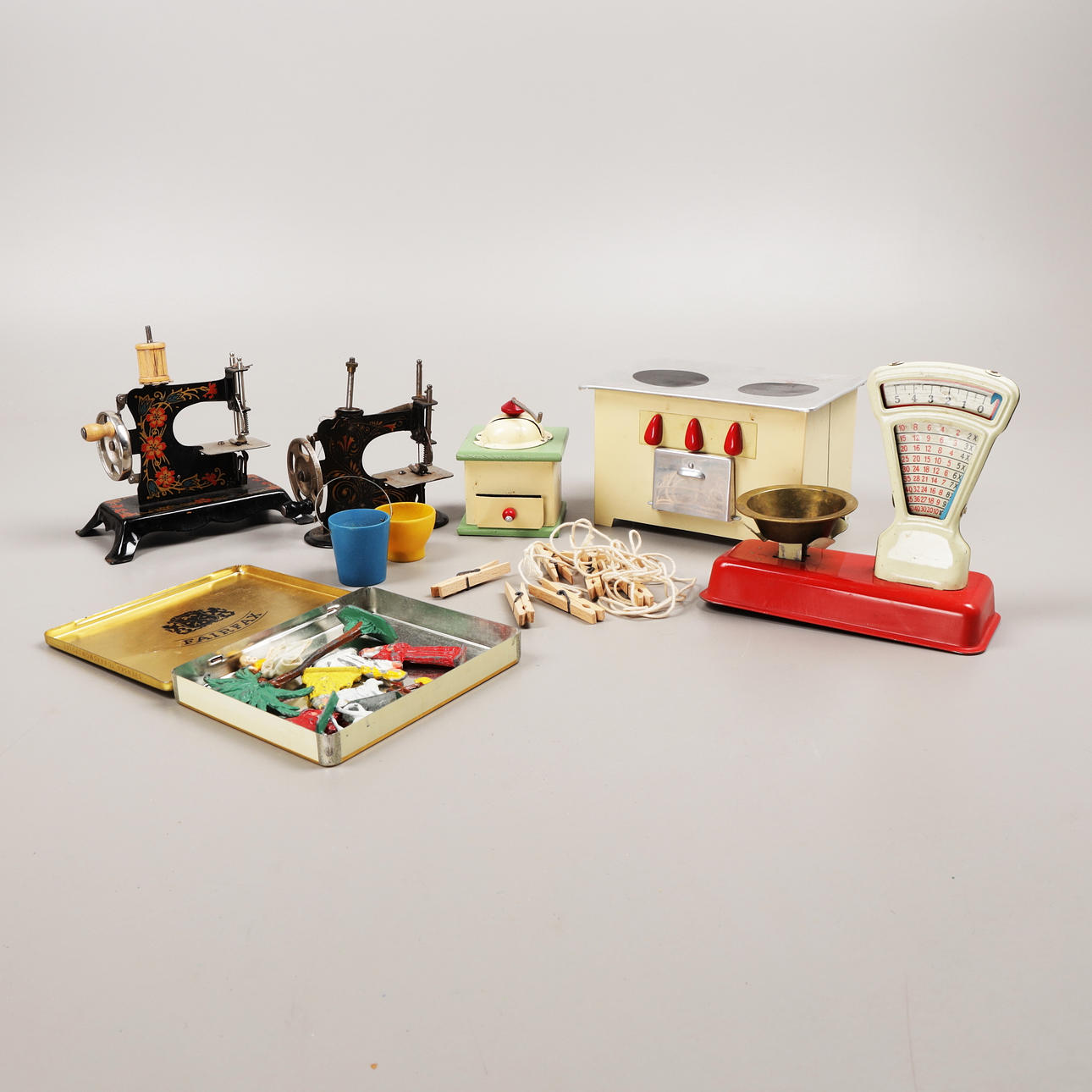 A toy party, mid 20th century.