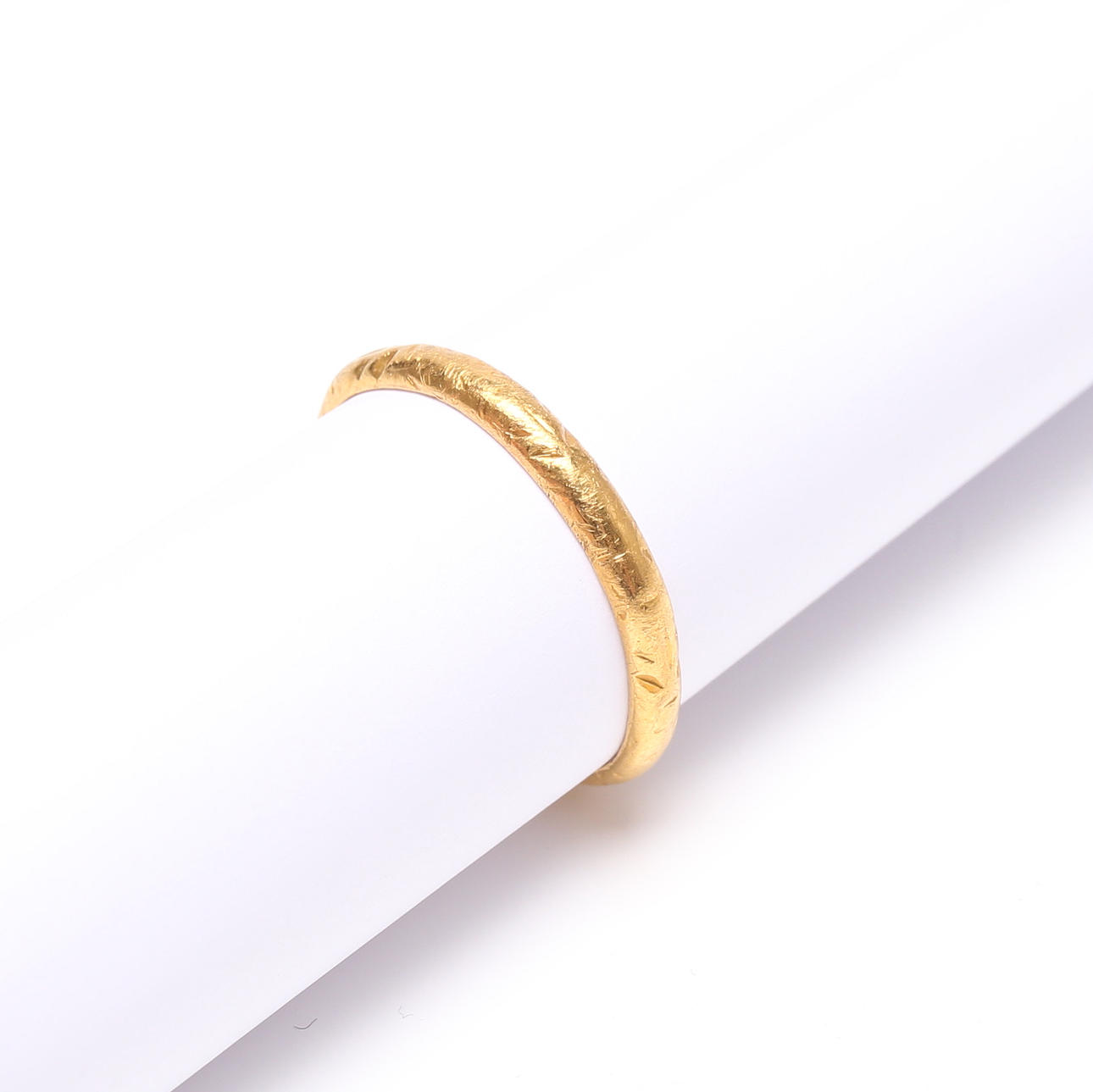 RING, 23k guld vikt ca 3,8.