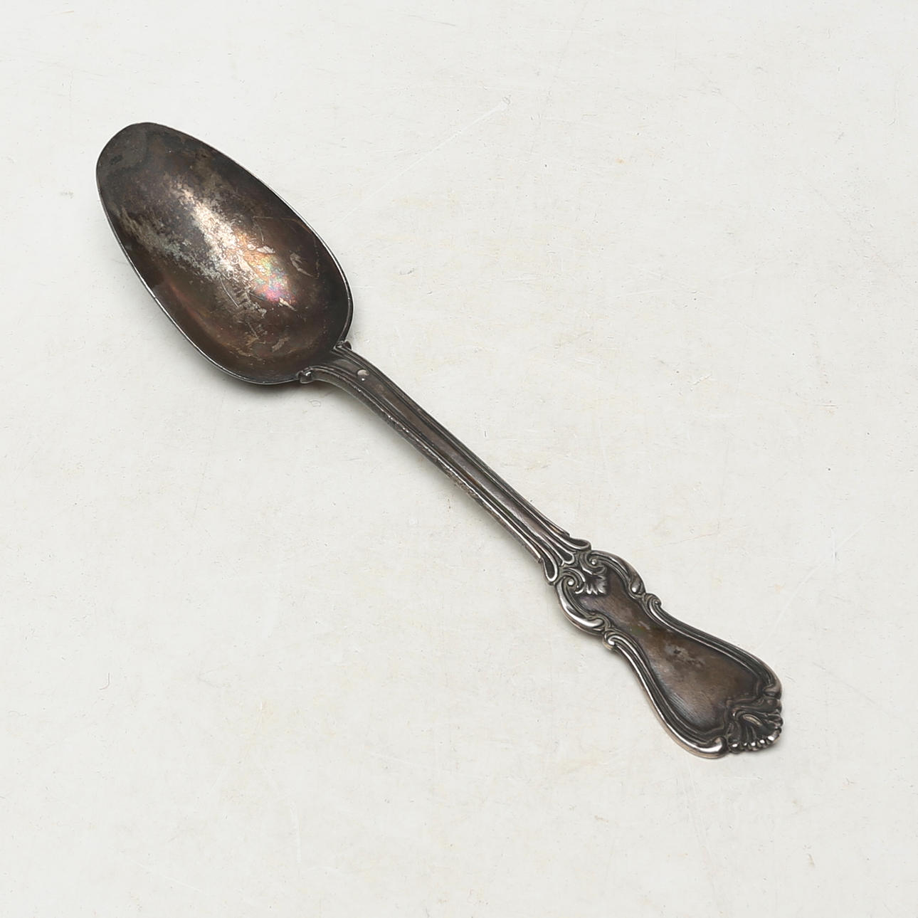 MATSKED, silver, G Möllenborg, antik.