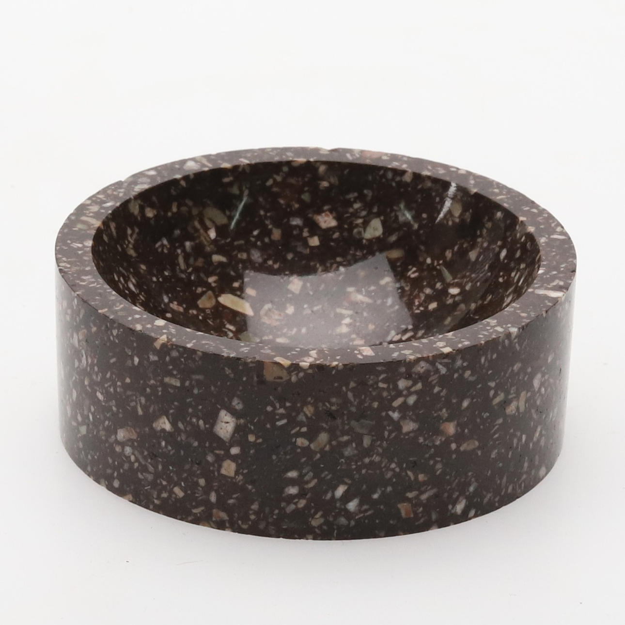 Salt vessel, porphyry.