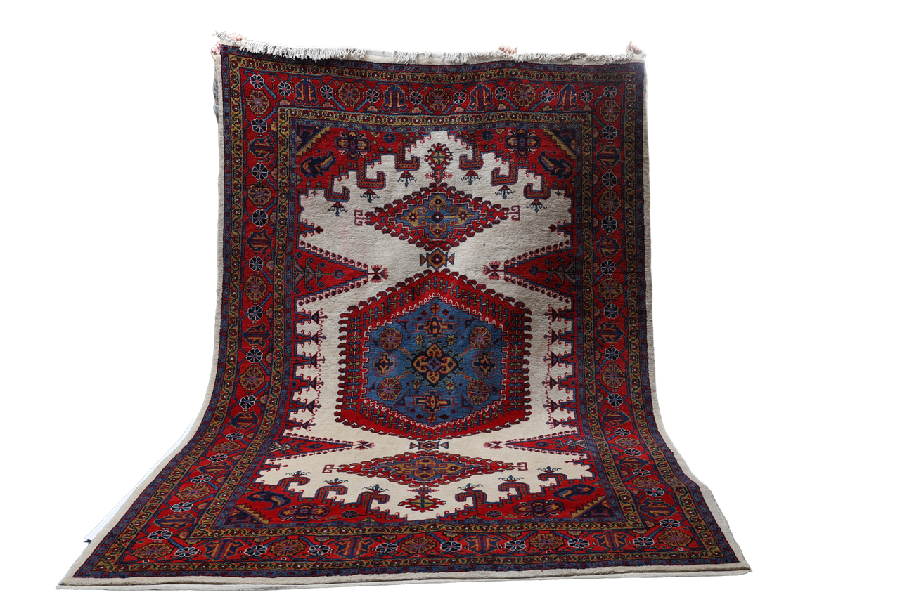 HAND-KNIT RUG, oriental.
