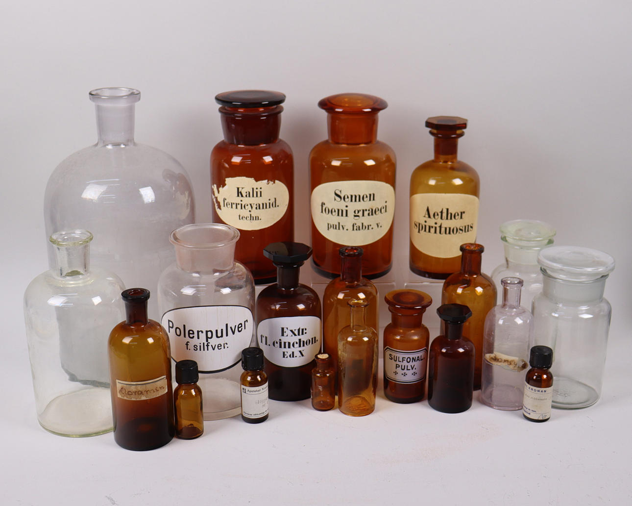 APOTEKSFLASKOR, assorted, 20 pcs.