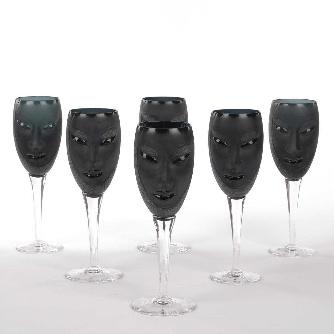 MATS JONASSON. Vinglas, 6 st, "Electra", Målerås.