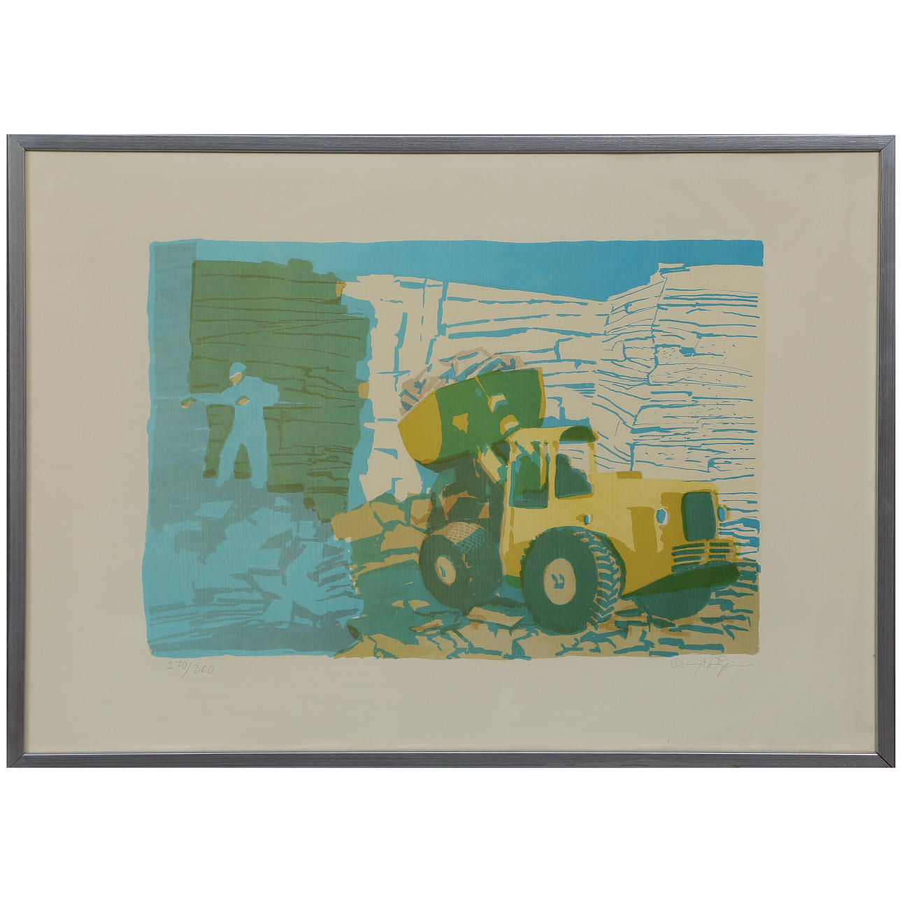 BENGT ÅGREN, LITHOGRAPH IN COLOURS 270/360, SIGNED.