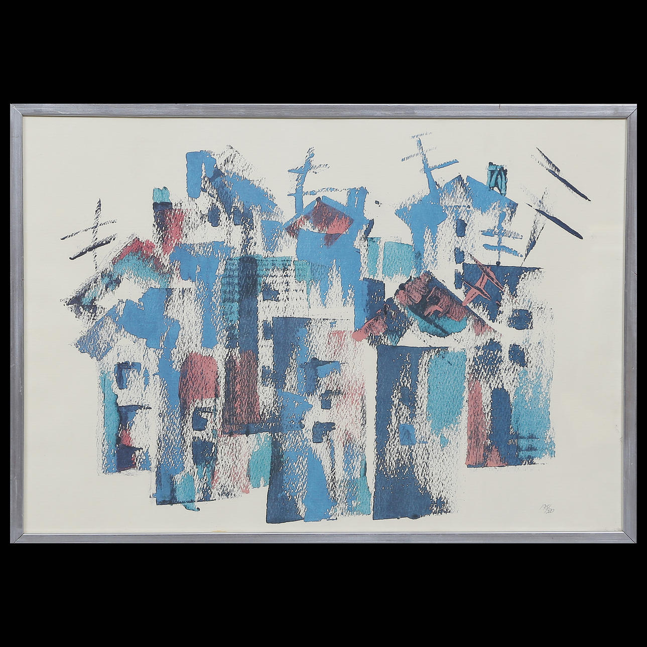 LITHOGRAPH IN COLOURS 175/500, UNKNOWN ARTIST.